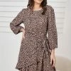 Miracle Fashion Clarette Dress - Leopard Print