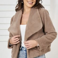 Style Box CLOTHING Corrine Jacket - Mocha