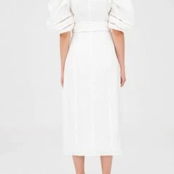 KEEPSAKE THE LABEL Composer Midi Dress - Porcelain CLOTHING