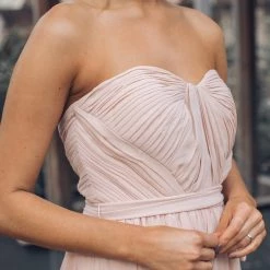 Esther Luxe Dahila Multi-Way Maxi Dress - Soft Peach CLOTHING 28 Esther Luxe Dahila Multi-Way Maxi Dress - Soft Peach CLOTHING