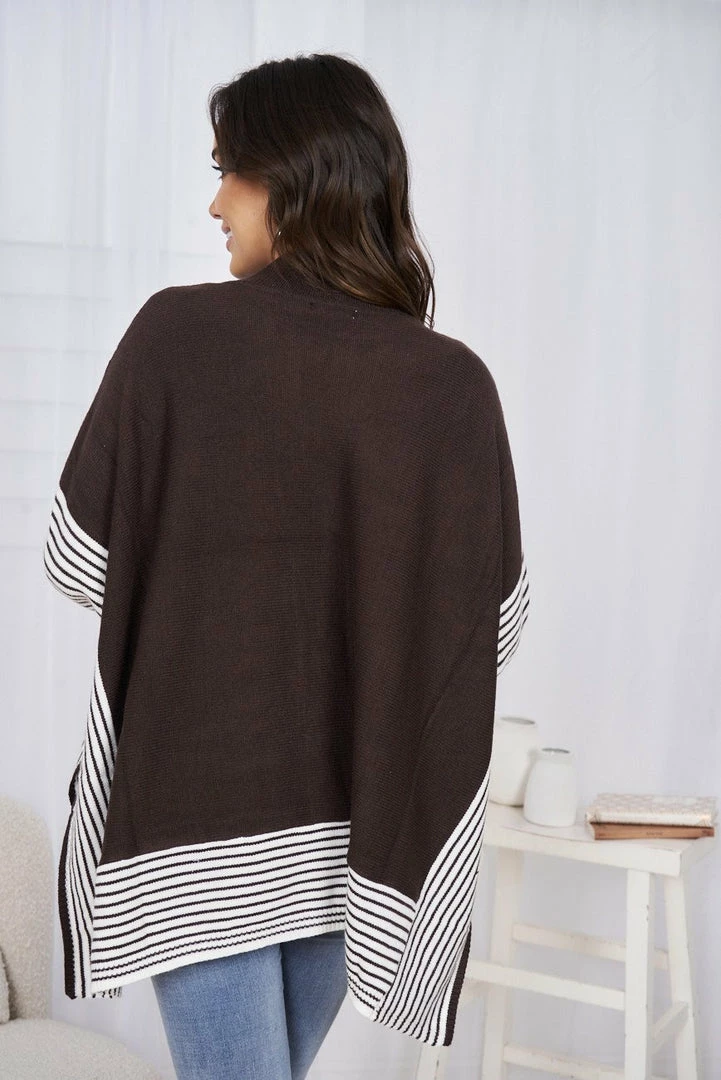 Miracle Fashion CLOTHING Doretta Knit - Coffee Stripe 5 Miracle Fashion CLOTHING Doretta Knit - Coffee Stripe