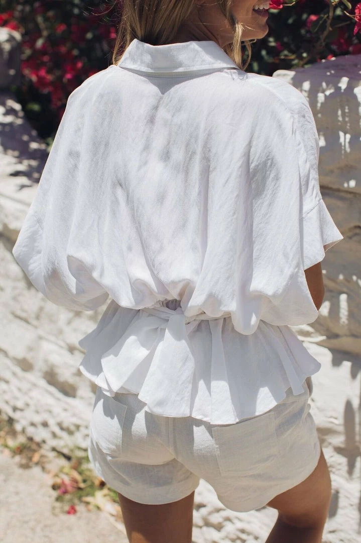 Into Fashion Ellis Top - White 5 Into Fashion Ellis Top - White