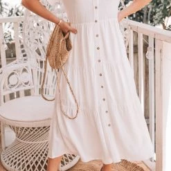 Style Box Emily Dress - White CLOTHING