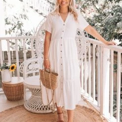Style Box Emily Dress - White CLOTHING