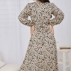Pink Diamond Evette Dress - Leopard Print CLOTHING