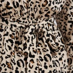 Pink Diamond Evette Dress - Leopard Print CLOTHING