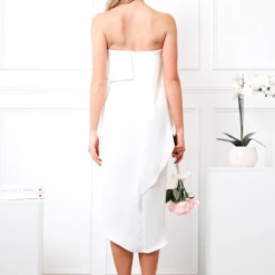 Esther Luxe CLOTHING Fleur Strapless Dress - Ivory