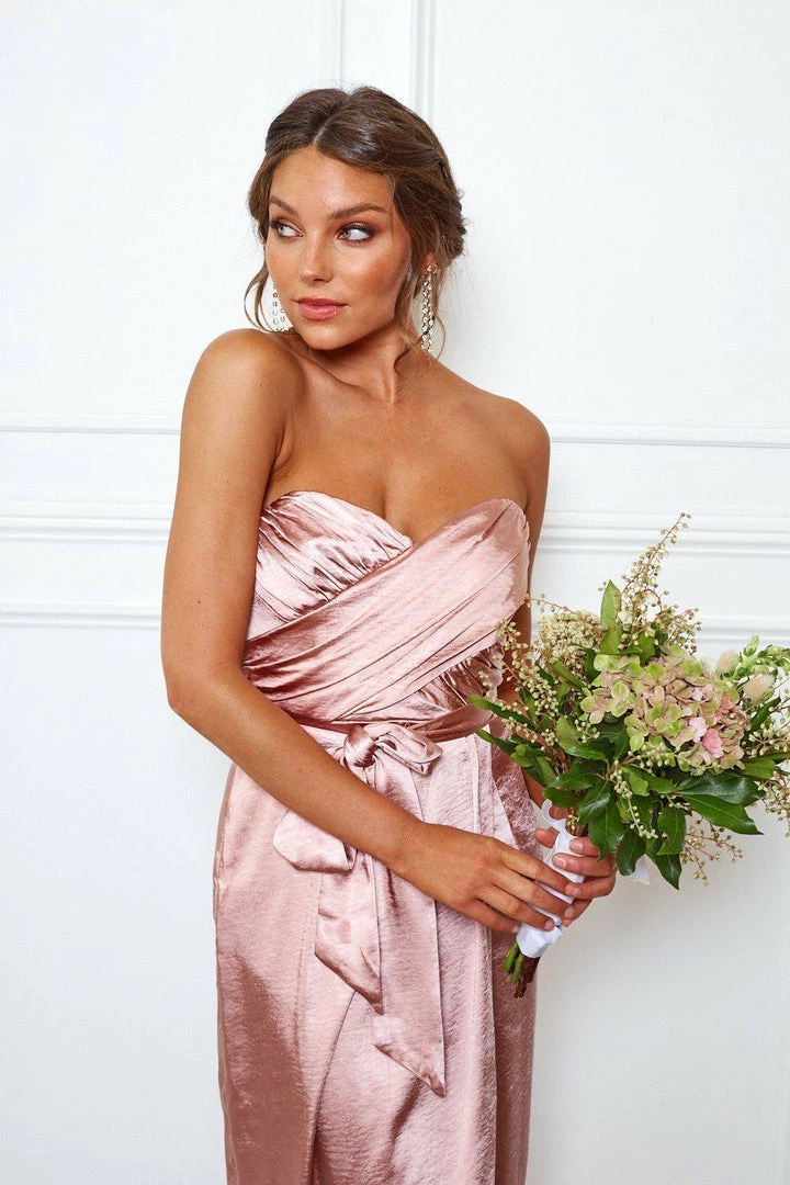 Esther Luxe Frangipani Dress - Blush CLOTHING 15 Esther Luxe Frangipani Dress - Blush CLOTHING