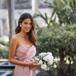 Esther Luxe Frangipani Dress - Blush CLOTHING 20 Esther Luxe Frangipani Dress - Blush CLOTHING