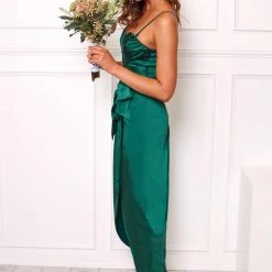 Esther Luxe CLOTHING Frangipani Dress - Emerald