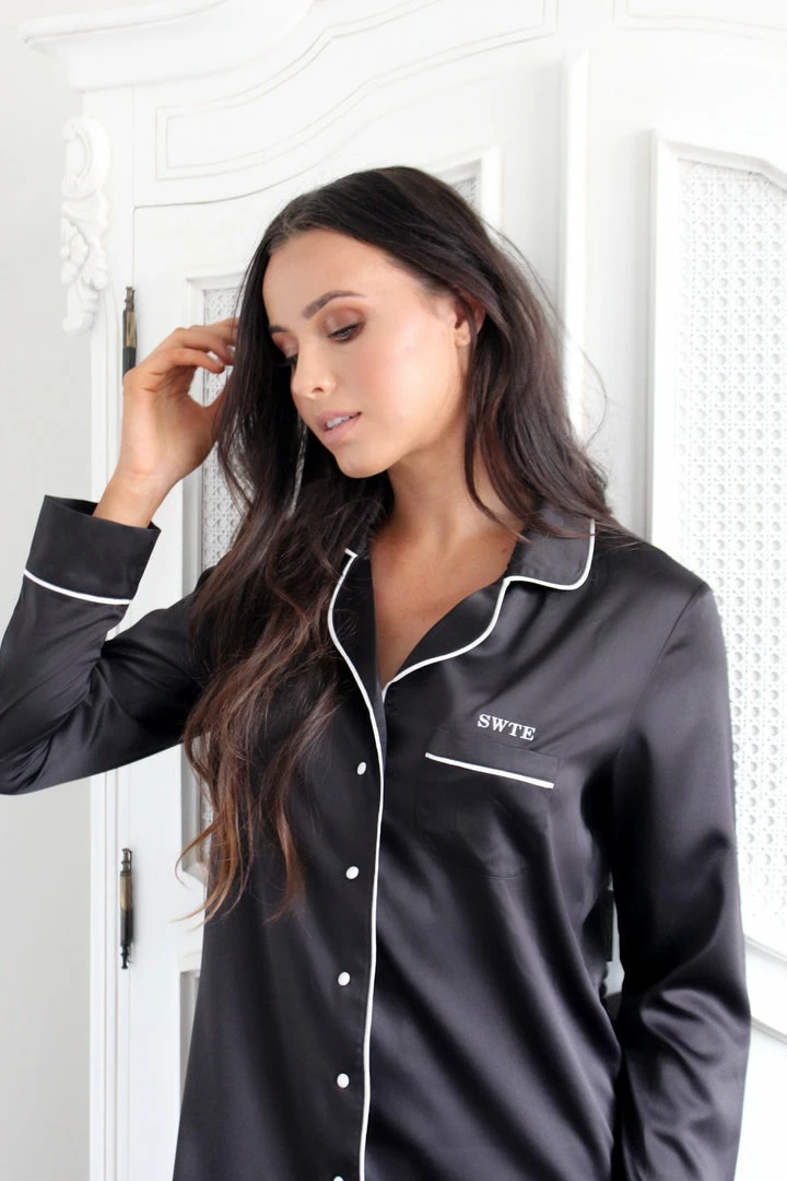 Sleeping With The Enemy Classic Boyfriend Shirt Black 5 Sleeping With The Enemy Classic Boyfriend Shirt Black