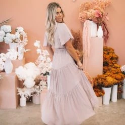 Esther The Label Given Dress - Dusty Pink CLOTHING 12 Esther The Label Given Dress - Dusty Pink CLOTHING