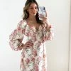 Paper Heart Claire Dress - Beige Floral CLOTHING