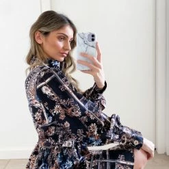 CSA (Lorraine Designs) CLOTHING Amalee Dress - Black Print