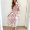 Desire Dacey Dress - Pink Floral CLOTHING