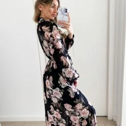 CSA (Lorraine Designs) CLOTHING Almira Dress - Black Print 9 CSA (Lorraine Designs) CLOTHING Almira Dress - Black Print