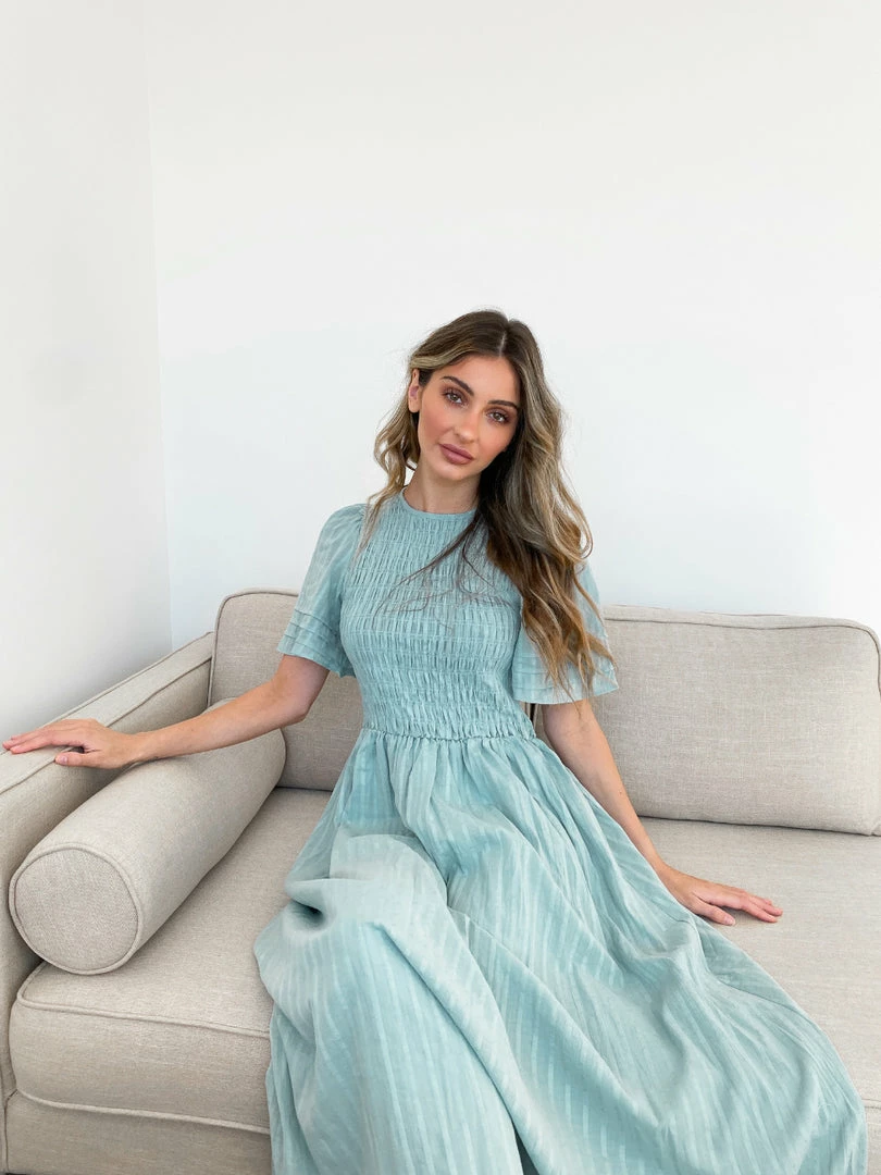 Qtrend Fashion PTY LTD Iolana Dress - Sage 4 Qtrend Fashion PTY LTD Iolana Dress - Sage