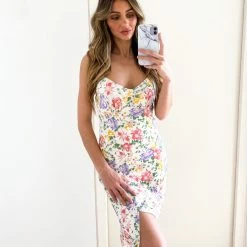 Evermore Fashion Bluebell Dress - White Floral