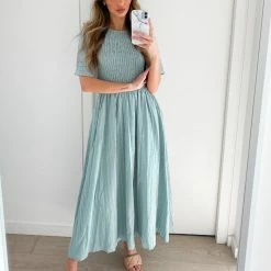 Qtrend Fashion PTY LTD Iolana Dress - Sage