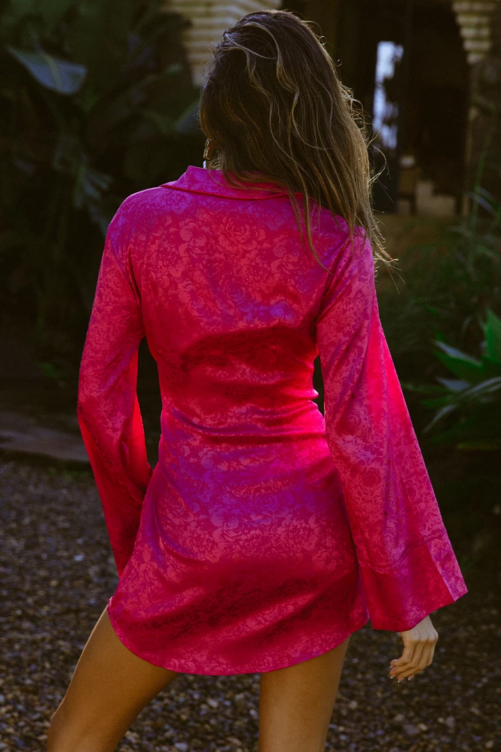 Seven Wonders (PremGroup) CLOTHING Juliet Mini Dress - Fuchsia 4 Seven Wonders (PremGroup) CLOTHING Juliet Mini Dress - Fuchsia