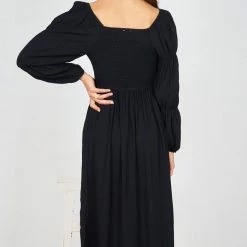 Style Box Leanna Dress - Black CLOTHING