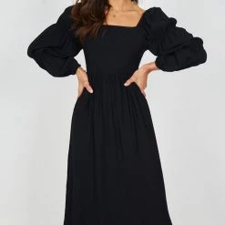 Style Box Leanna Dress - Black CLOTHING