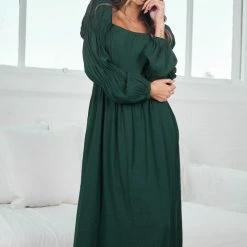 Style Box CLOTHING Leanna Dress - Dark Green