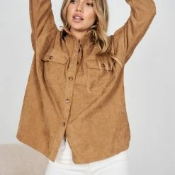 Desire CLOTHING Lyndi Top - Camel