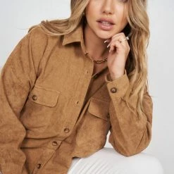 Desire CLOTHING Lyndi Top - Camel