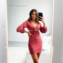 Style Box Mabella Dress - Dark Coral 12 Style Box Mabella Dress - Dark Coral