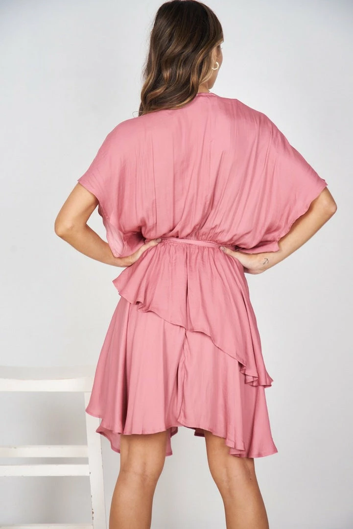 Evermore Fashion CLOTHING Melantha Dress - Rose 4 Evermore Fashion CLOTHING Melantha Dress - Rose