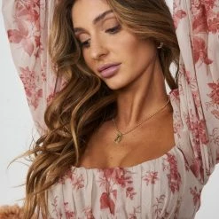 Kaarlo Fashion Pty Ltd CLOTHING Nigella Dress - Beige Floral