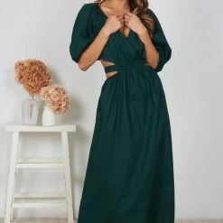 Wild Ginger Paulene Dress - Emerald