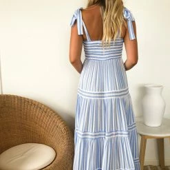 Sweetacacia Bowie Dress - Blue Stripe