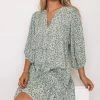 Spicy Sugar Jasmyn Dress - Sage Print 1 Spicy Sugar Jasmyn Dress - Sage Print