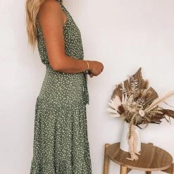 Qtrend Fashion PTY LTD CLOTHING Tobi Dress - Sage Print