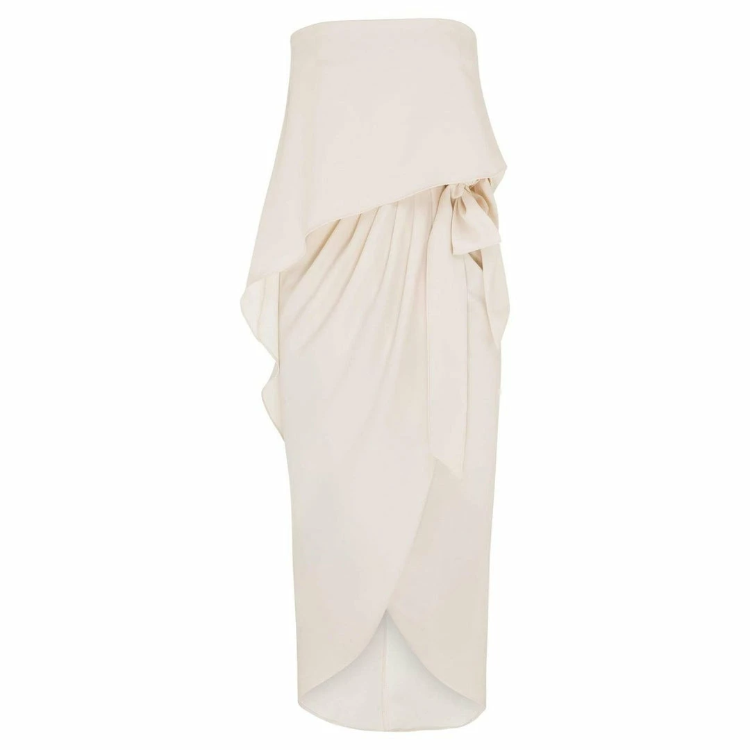 Esther Luxe Fleur Strapless Dress - Nude CLOTHING 8 Esther Luxe Fleur Strapless Dress - Nude CLOTHING