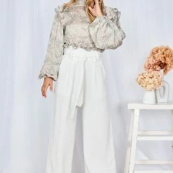 Willo Fashion Saranna Top - Sage Print