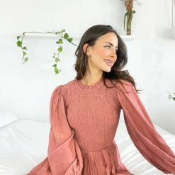 Willo Fashion Sarina Dress - Rose CLOTHING 7 Willo Fashion Sarina Dress - Rose CLOTHING