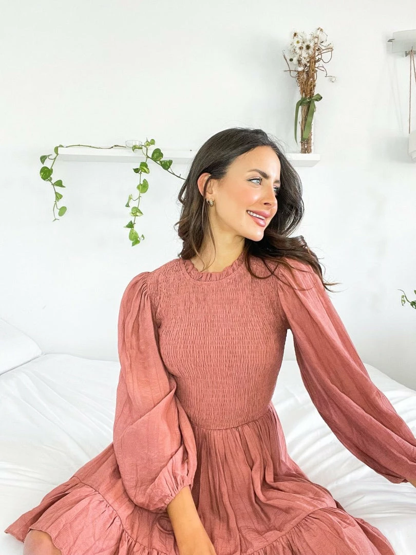 Willo Fashion Sarina Dress - Rose CLOTHING 4 Willo Fashion Sarina Dress - Rose CLOTHING