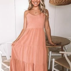 Style Box CLOTHING Sonya Dress - Rust