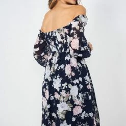 Miracle Fashion Starla Dress - Navy Floral