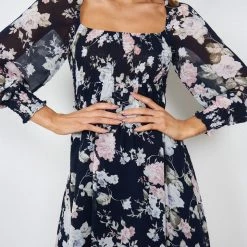 Miracle Fashion Starla Dress - Navy Floral 13 Miracle Fashion Starla Dress - Navy Floral