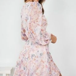 Wild Ginger CLOTHING Talullah Dress - Pink Print