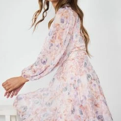 Wild Ginger CLOTHING Talullah Dress - Pink Print