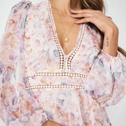 Wild Ginger CLOTHING Talullah Dress - Pink Print