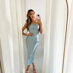 AG Fashions Tirzah Dress - Light Blue CLOTHING