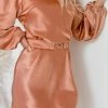 Sassy Hills Fashion Tonneli Dress - Rust CLOTHING