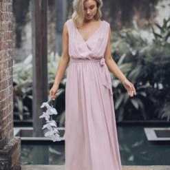 Esther Luxe CLOTHING Tulip Maxi Dress - Dark Blush 30 Esther Luxe CLOTHING Tulip Maxi Dress - Dark Blush