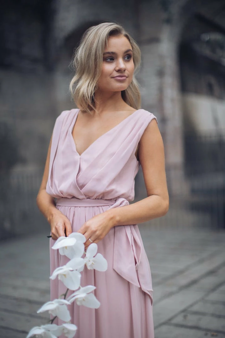 Esther Luxe CLOTHING Tulip Maxi Dress - Dark Blush 16 Esther Luxe CLOTHING Tulip Maxi Dress - Dark Blush